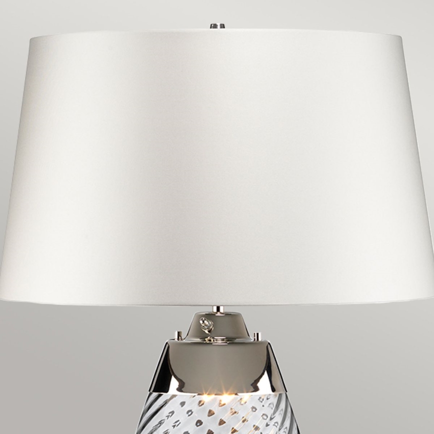 Elstead - Lámpara de mesa LED LENA 1xE27/40W/230V + 1xGU10/7W 74 cm blanco