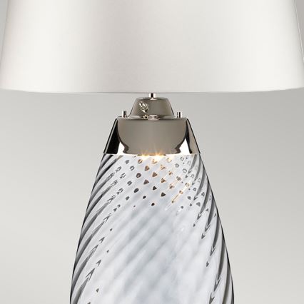 Elstead - Lámpara de mesa LED LENA 1xE27/40W/230V + 1xGU10/7W 74 cm blanco
