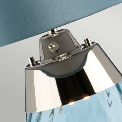 Elstead - Lámpara de mesa LED LENA 1xE27/60W/230V + 1xGU10/7W 60,5 cm azul