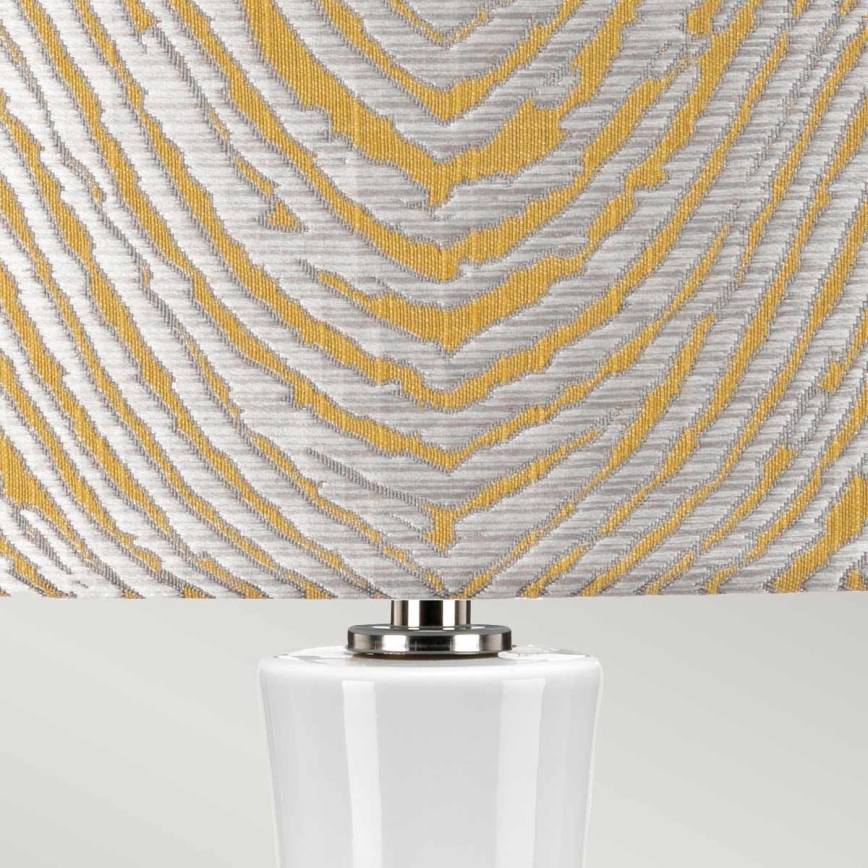 Elstead - Lámpara de mesa MILO 1xE27/60W/230V gris/dorado