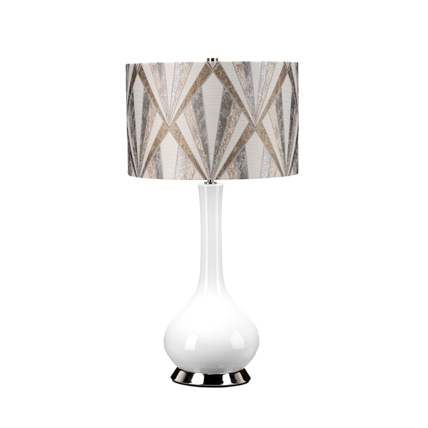 Elstead - Lámpara de mesa MILO 1xE27/60W/230V gris/marrón