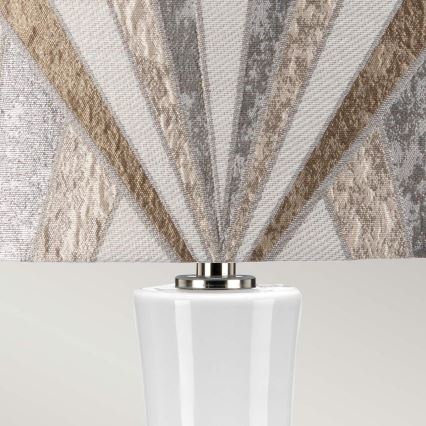 Elstead - Lámpara de mesa MILO 1xE27/60W/230V gris/marrón