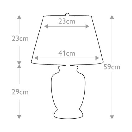 Elstead - Lámpara de mesa MORRIS 1xE27/60W/230V