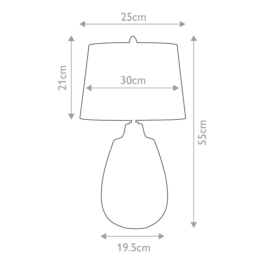 Elstead - Lámpara de mesa NEWHAM 1xE27/60W/230V
