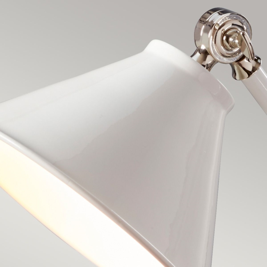 Elstead - Lámpara de mesa PROVENCE ELEMENT 1xE27/60W/230V blanco