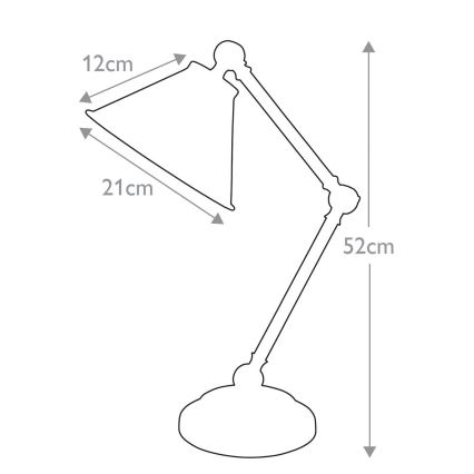 Elstead - Lámpara de mesa PROVENCE ELEMENT 1xE27/60W/230V blanco