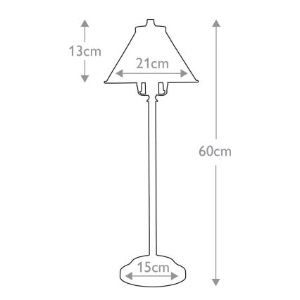 Elstead PV-SL-AB - Lámpara de mesa LED PROVENCE 1xE14/4W/230V