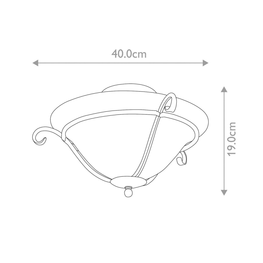 Elstead - Plafón TORCHIERE 1xE27/60W/230V
