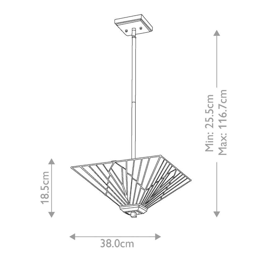 Elstead - Lámpara colgante ALDERLEY 2xE27/60W/230V