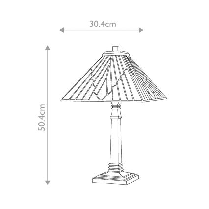 Elstead - Lámpara de mesa ALDERLEY 1xE27/60W/230V