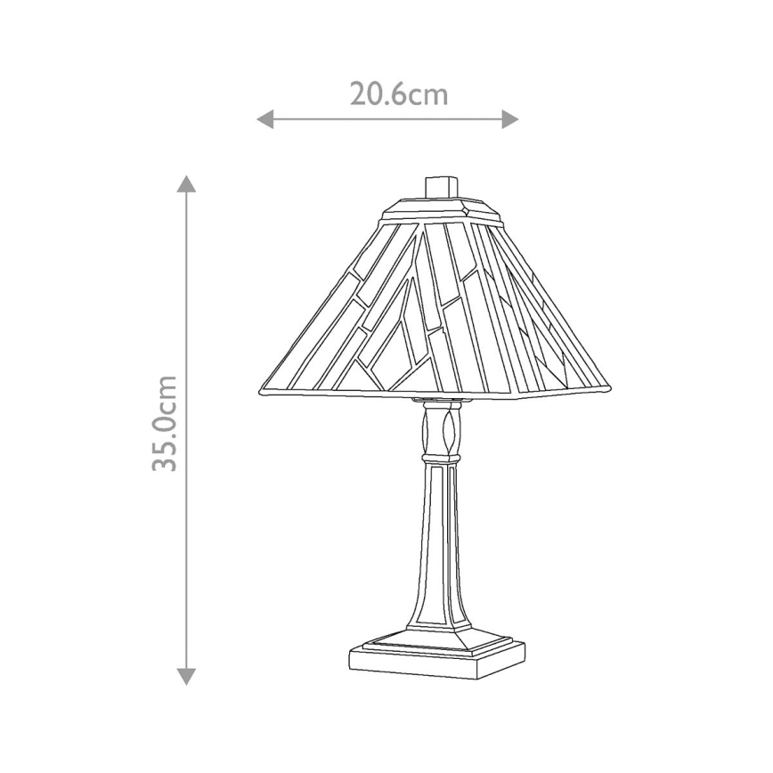 Elstead - Lámpara de mesa ALDERLEY 1xE14/40W/230V 35 cm