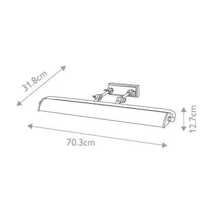 Elstead - Lámpara de cuadro WINCHFIELD 4xE14/40W/230V mármol
