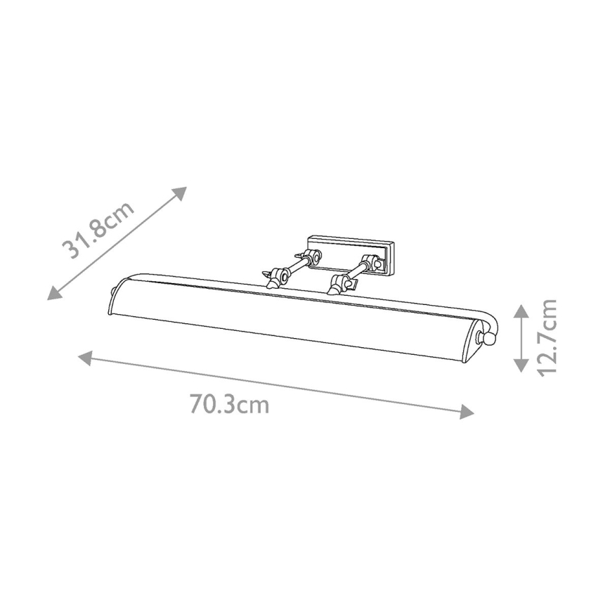 Elstead - Lámpara de cuadro WINCHFIELD 4xE14/40W/230V mármol