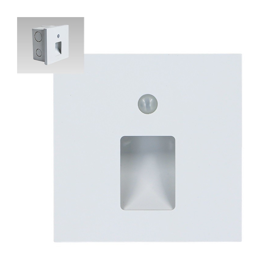 Emithor 70420 - Luz de escalera LED con sensor VIX LED/1W/230V 4000K blanco