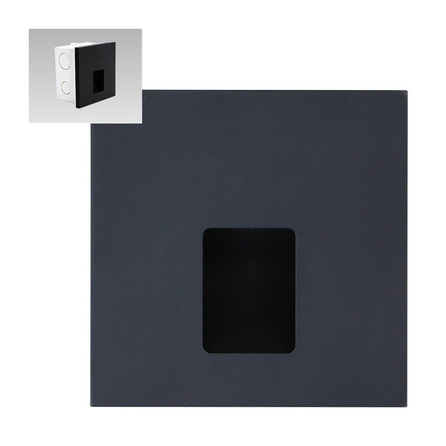 Emithor 70425 - Iluminación de la escalera LED VIX LED/1W/230V 4000K negro