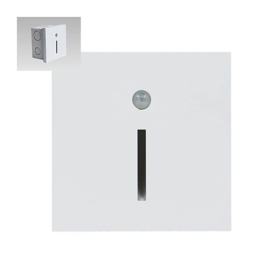 Emithor 70426 - LED Luz de escalera con sensor LINE LED/1W/230V 4000K blanco