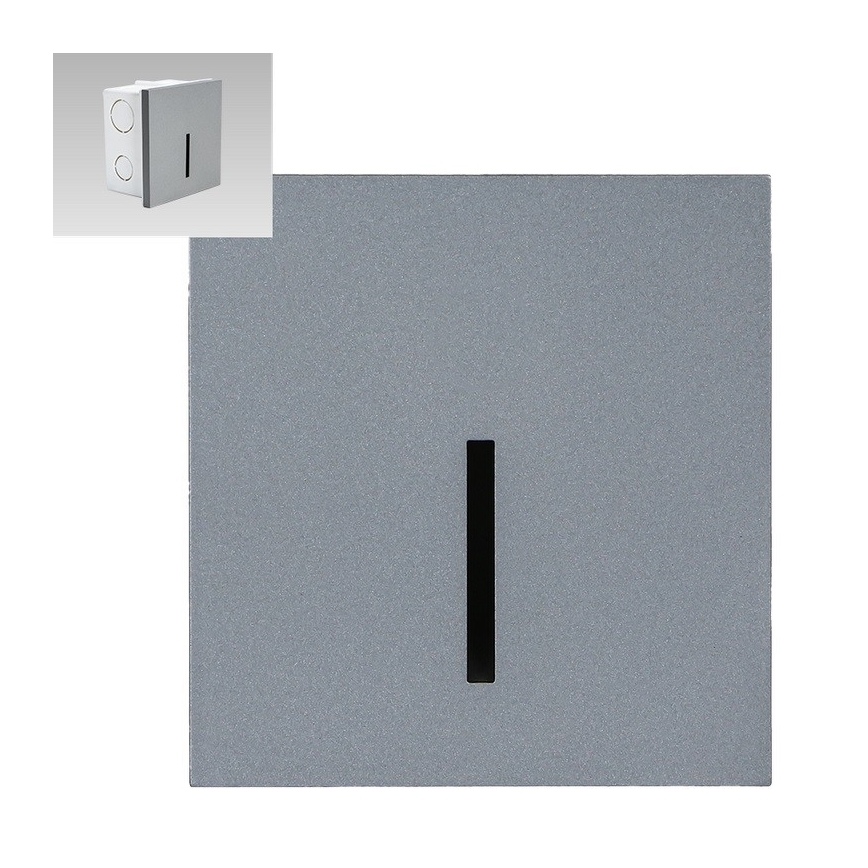Emithor 70429 - Iluminación de la escalera LED LINE LED/1W/230V 4000K gris