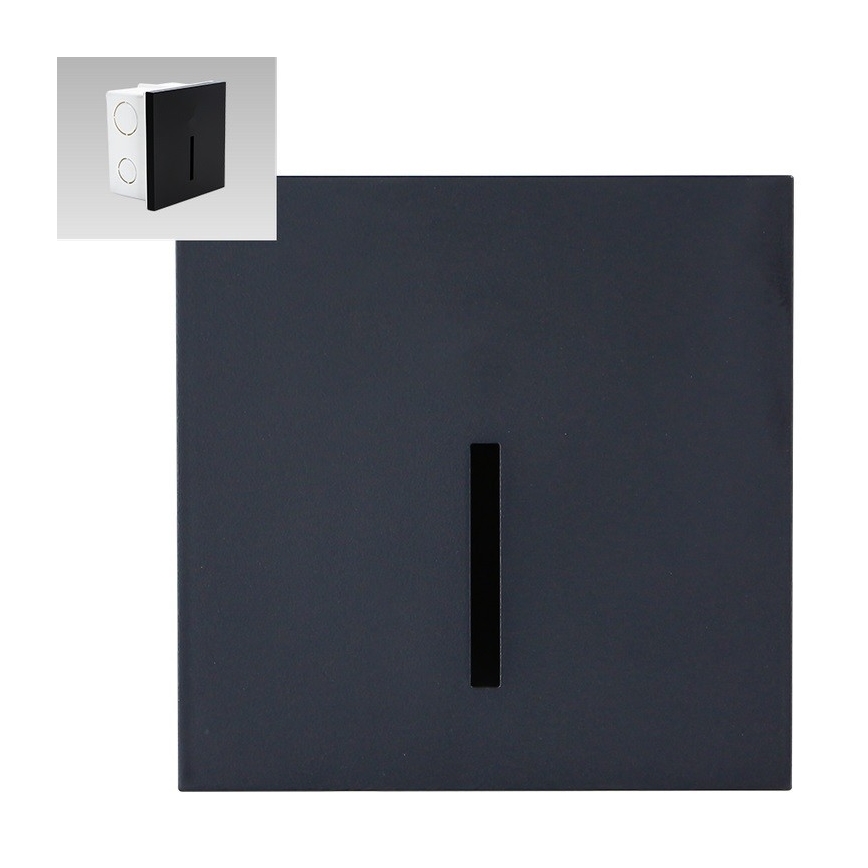 Emithor 70431 - Iluminación de la escalera LED LINE LED/1W/230V 4000K negro