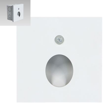 Emithor 70432 - Iluminación de la escalera LED con sensor OLIVE LED/1W/230V 4000K blanco