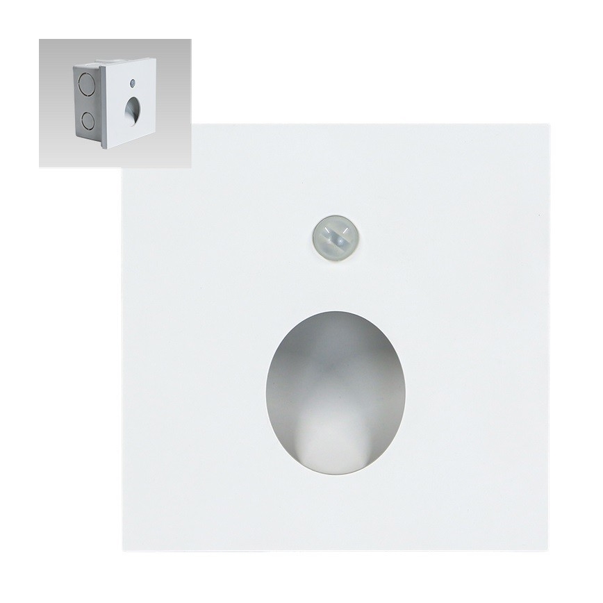 Emithor 70432 - Iluminación de la escalera LED con sensor OLIVE LED/1W/230V 4000K blanco