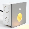 Emithor 70434 - Luz de escalera LED con sensor OLIVE LED/1W/230V gris