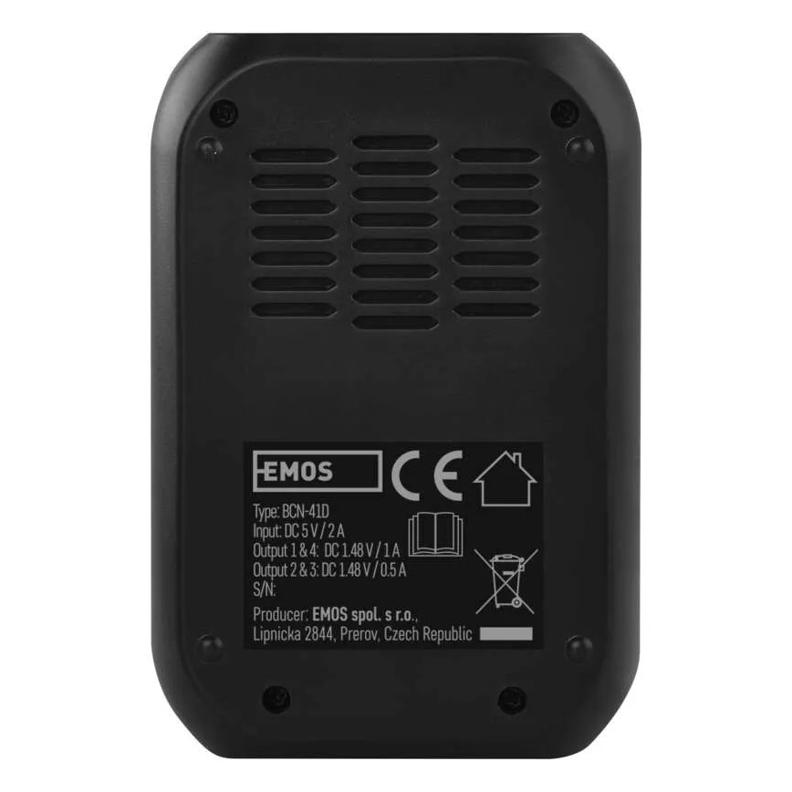 Cargador de pilas con pantalla LCD 4xAA/AAA 5V