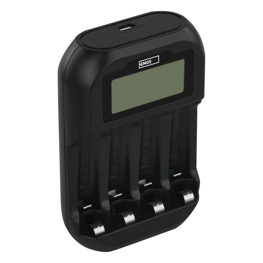 Cargador de pilas con pantalla LCD 4xAA/AAA 5V