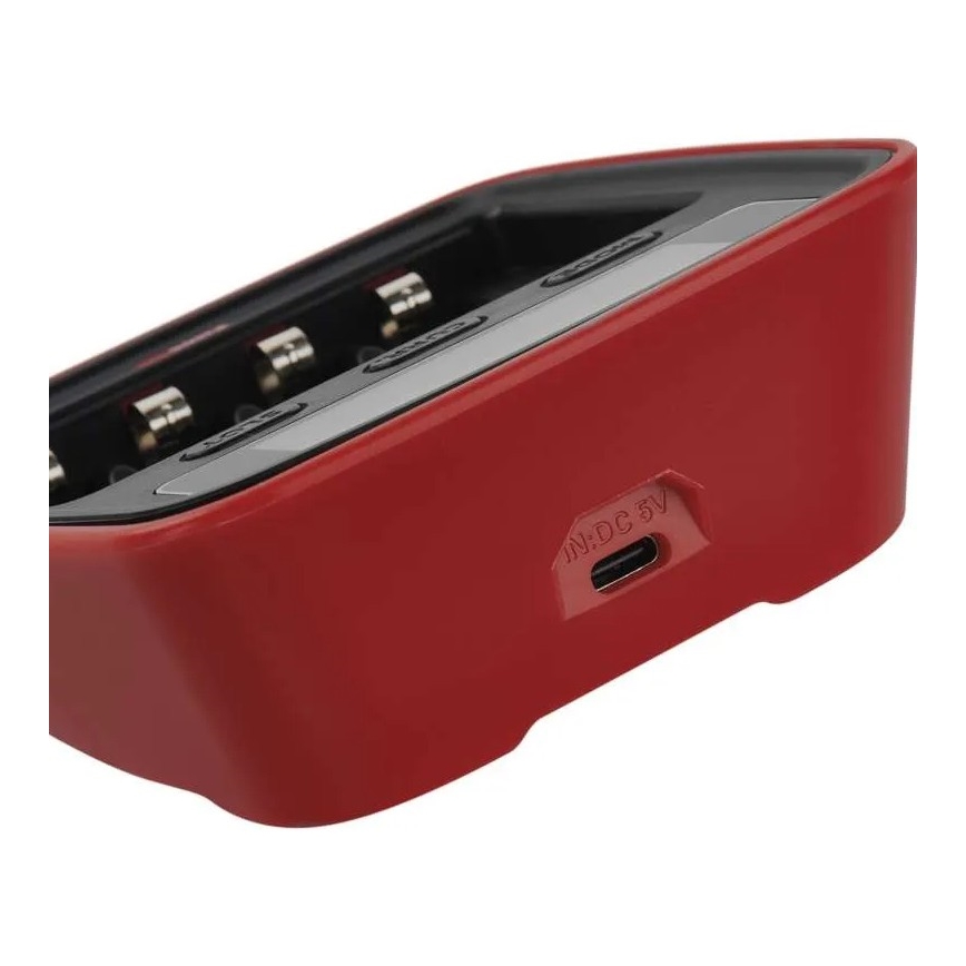 Cargador de baterías con pantalla LCD 4xAA/AAA 5V