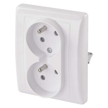 Enchufe doble para el hogar FRENCH 250V/16A