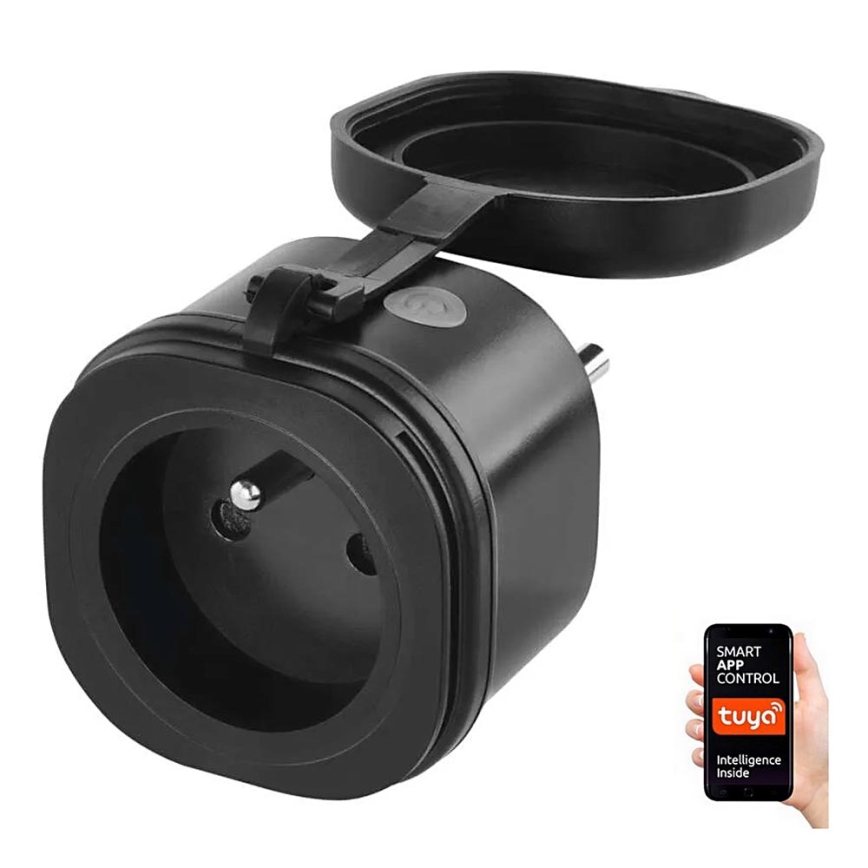 Enchufe inteligente de exterior GoSmart 3680W/230V/16A Wi-Fi Tuya IP44