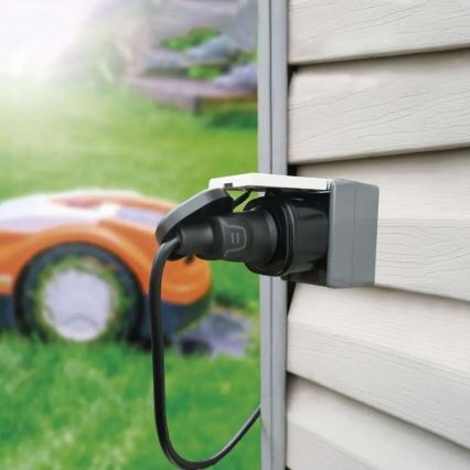 Enchufe inteligente de exterior GoSmart 3680W/230V/16A Wi-Fi Tuya IP44