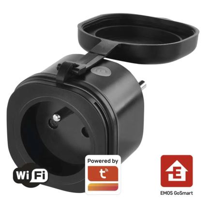 Enchufe inteligente de exterior GoSmart 3680W/230V/16A Wi-Fi Tuya IP44