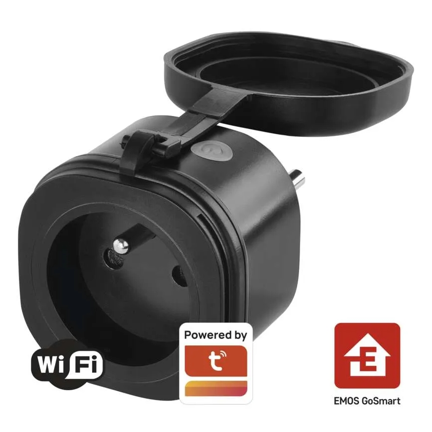Enchufe inteligente de exterior GoSmart 3680W/230V/16A Wi-Fi Tuya IP44