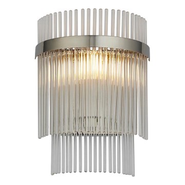 Endon 104114 - Aplique MARIETTA 1xE14/6W/230V cromo brillante/transparente