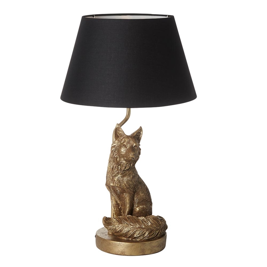 Endon 106796 - Lámpara de mesa FOX 1xE14/6W/230V negro/latón