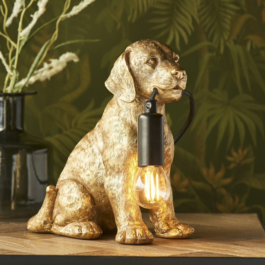 Endon 107364 - Lámpara de mesa PUPPY 1xE14/7W/230V dorado