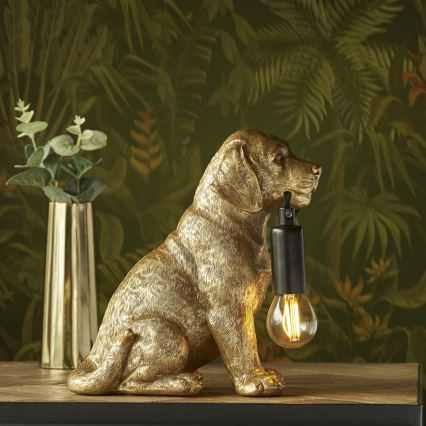 Endon 107364 - Lámpara de mesa PUPPY 1xE14/7W/230V dorado