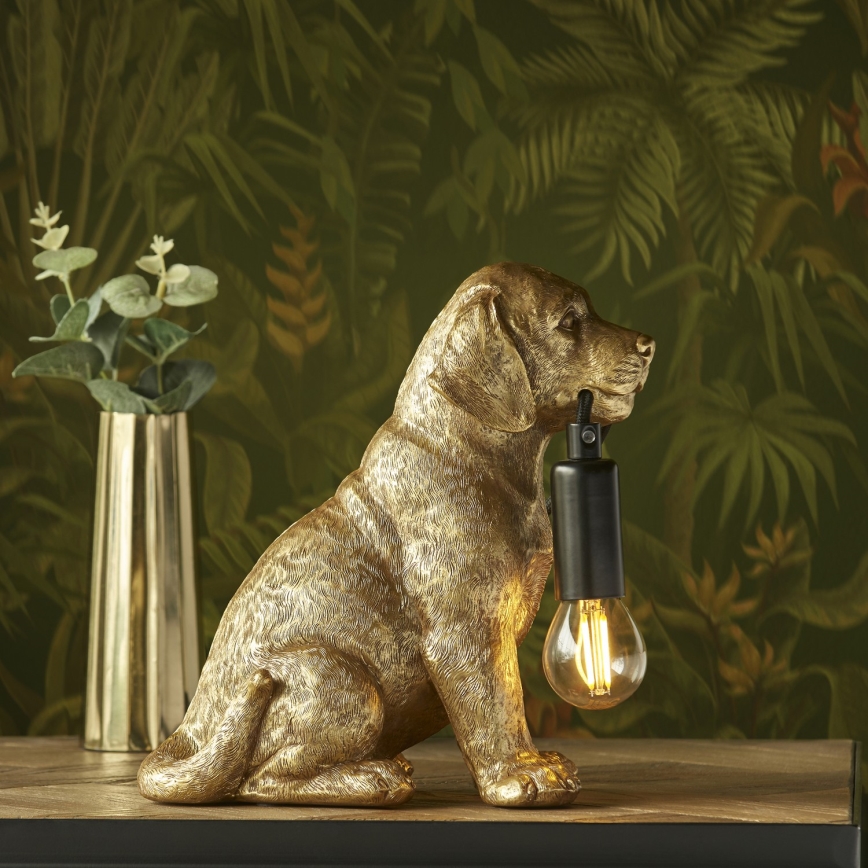 Endon 107364 - Lámpara de mesa PUPPY 1xE14/7W/230V dorado