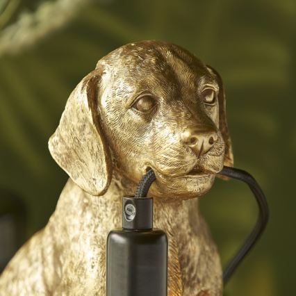 Endon 107364 - Lámpara de mesa PUPPY 1xE14/7W/230V dorado
