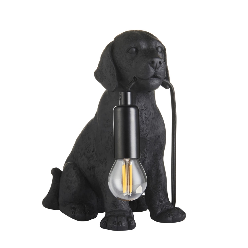 Endon 107365 - Lámpara de mesa PUPPY 1xE14/7W/230V negro