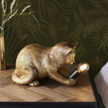 Endon 107389 - Lámpara de mesa KITTEN 1xE14/7W/230V dorado