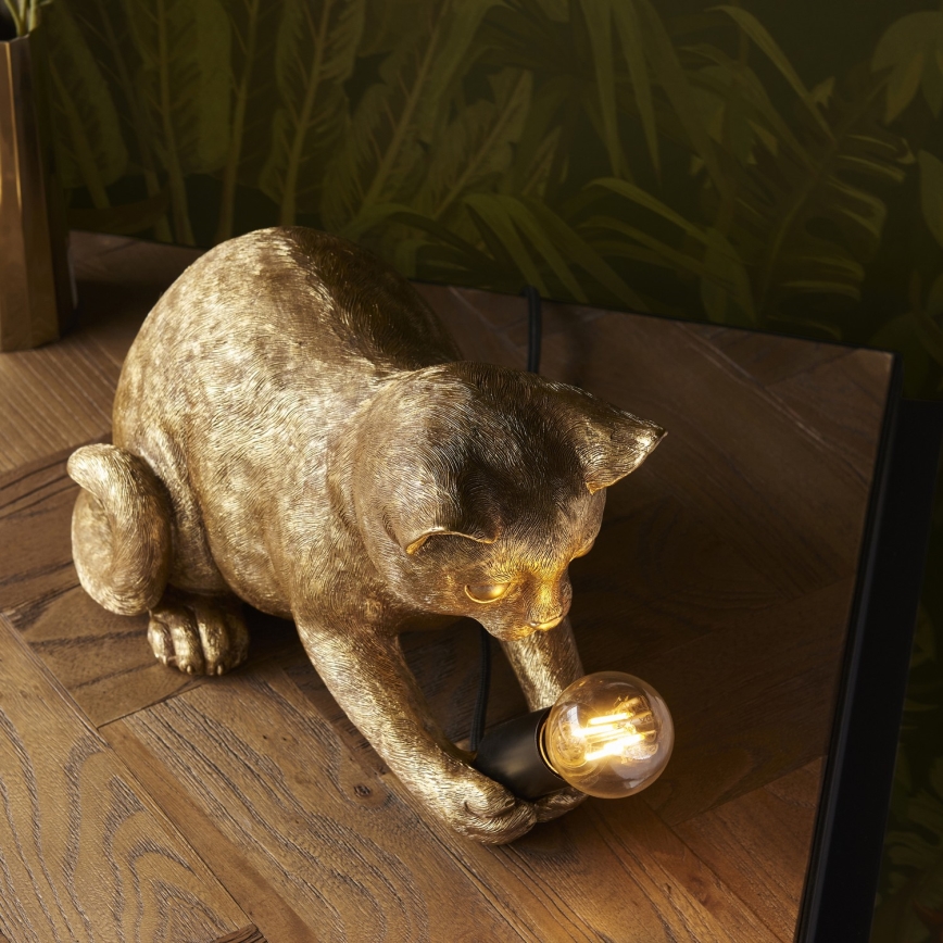 Endon 107389 - Lámpara de mesa KITTEN 1xE14/7W/230V dorado