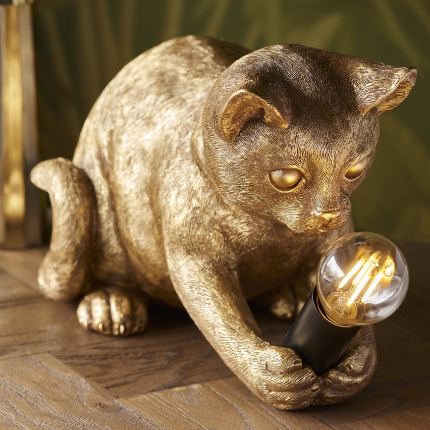 Endon 107389 - Lámpara de mesa KITTEN 1xE14/7W/230V dorado