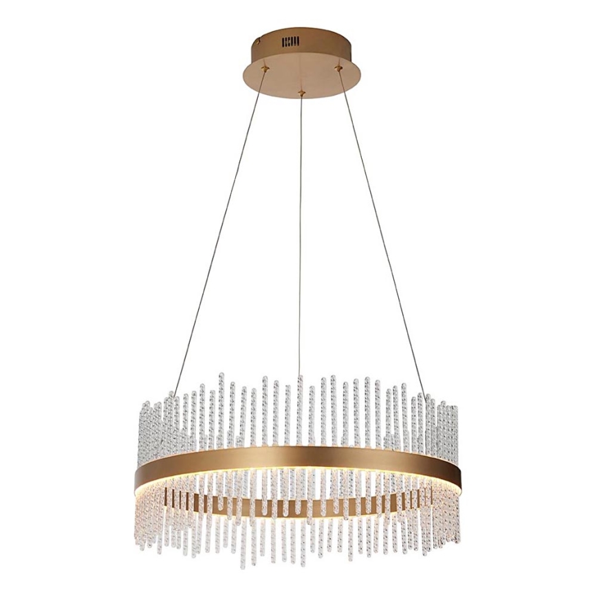 Endon 107671 - Lámpara de araña LED regulable ADRIEL LED/41W/230V 3000K diá. 51 cm dorado/transparente