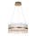 Endon 107671 - Lámpara de araña LED regulable ADRIEL LED/41W/230V 3000K diá. 51 cm dorado/transparente