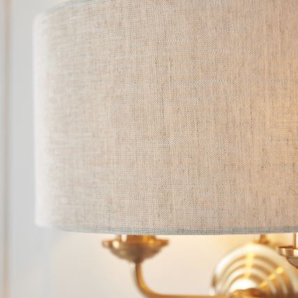 Endon 110726 - Aplique HIGHCLERE 2xE14/40W/230V beige/latón
