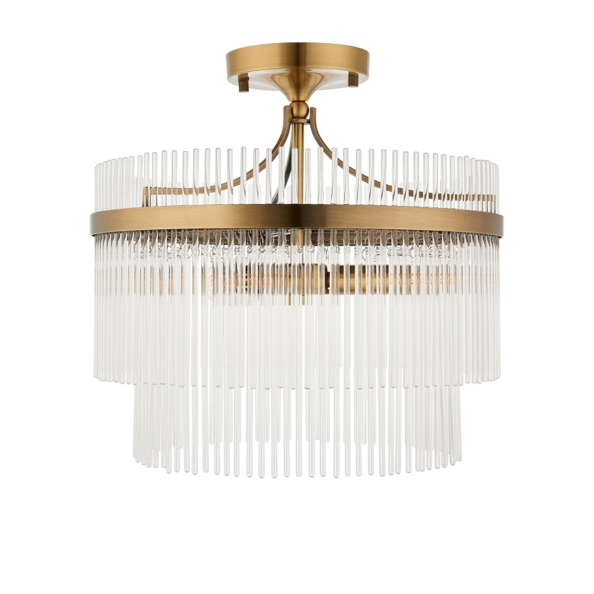 Endon 112575 - Lámpara de techo MARIETTA 3xE14/7W/230V latón/transparente