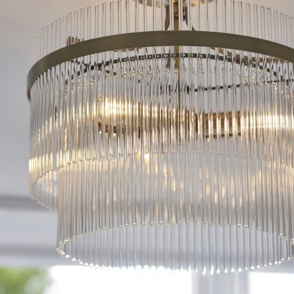 Endon 112575 - Lámpara de techo MARIETTA 3xE14/7W/230V latón/transparente