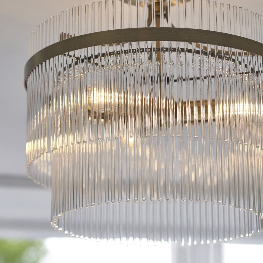Endon 112575 - Lámpara de techo MARIETTA 3xE14/7W/230V latón/transparente