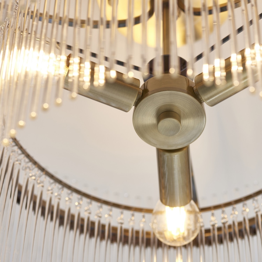 Endon 112575 - Lámpara de techo MARIETTA 3xE14/7W/230V latón/transparente